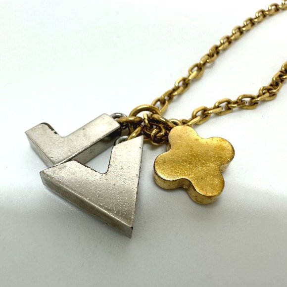 LOUIS VUITTON accessories rhinestones Pandantif Love Letters Chain Necklace - Picture 9 of 16